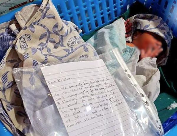 Poor Baby Engineer Newsband - Baby abandoned in basket; engineer dad held within 24 hours