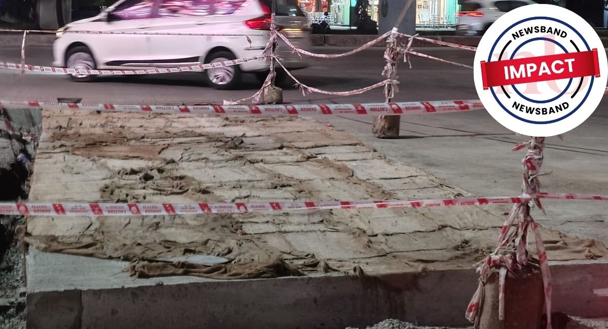 Was Fixed Newsband - Unmarked road cavity was fixed by concreting